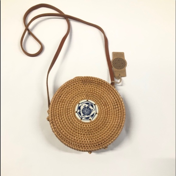 Vietnam women’s wicker Crossbody New with tags - Picture 1 of 10